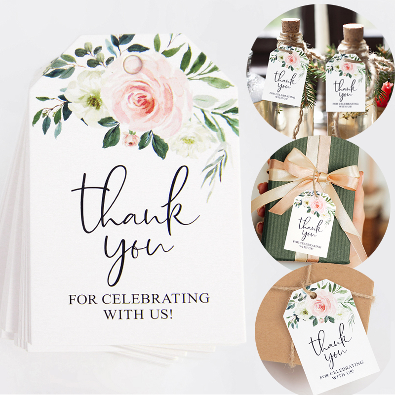 Wedding Card Box - 50pcs Thank You For Celebrating With
