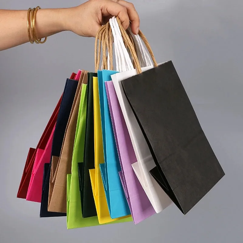 Wedding/Event Supply Store - 10/30/50pcs Kraft Paper Bag with Handles