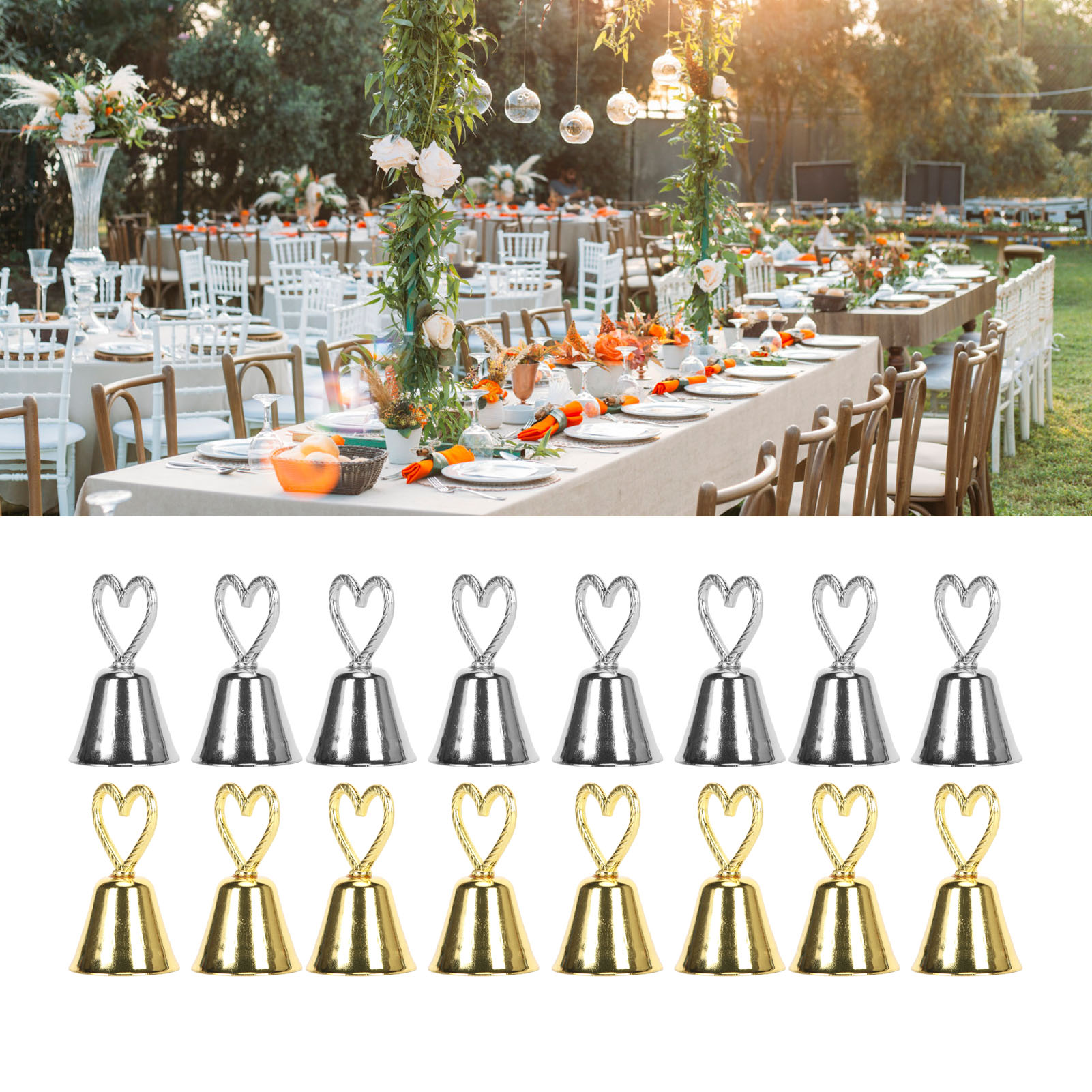 Gold Place Card Holders Hand C - огляд і ціна Table Number Gold