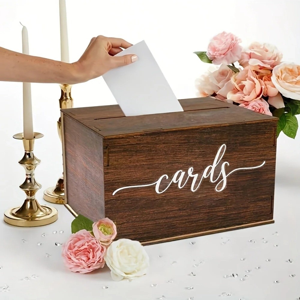 New Wooden Wedding Card Box De - огляд і ціна Wedding Card Box