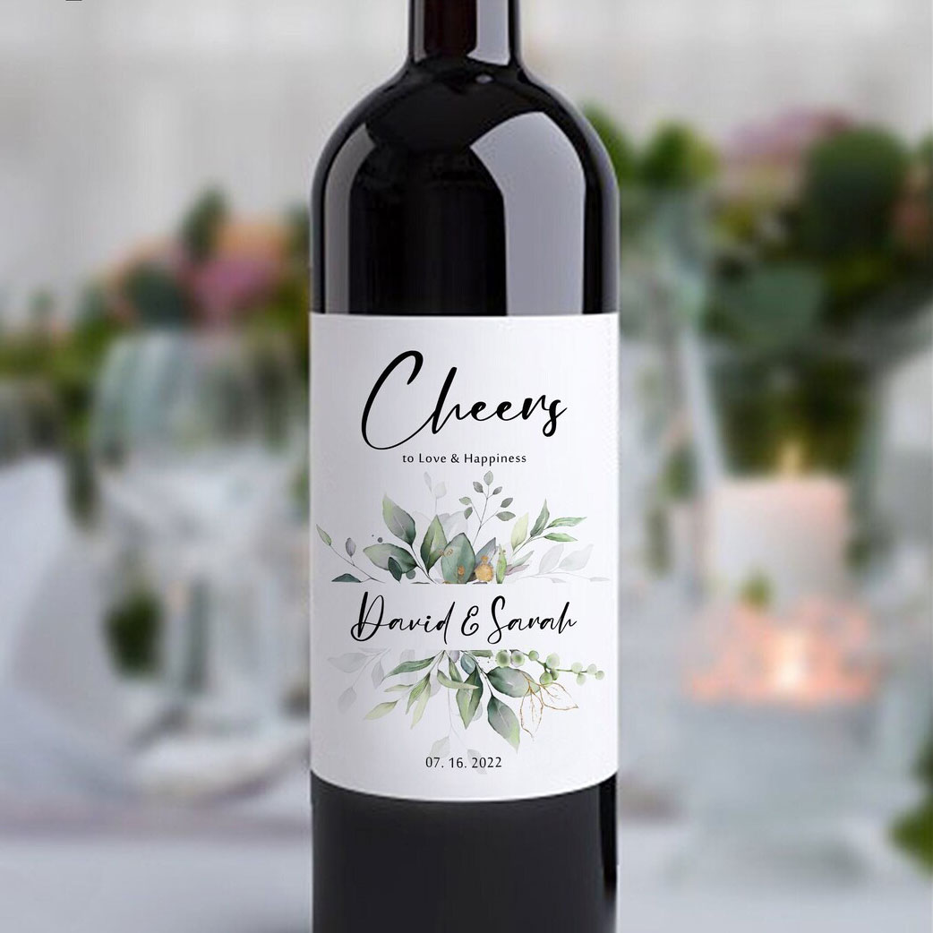 Custom Wedding Wine Labels Sti - огляд і ціна Table Number Gold