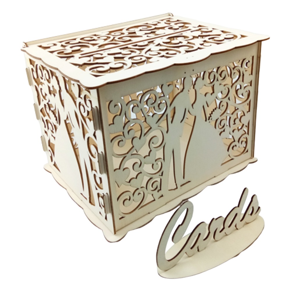 22.5x15x15cm Wooden Wedding Ca - огляд і ціна Wedding Card Box