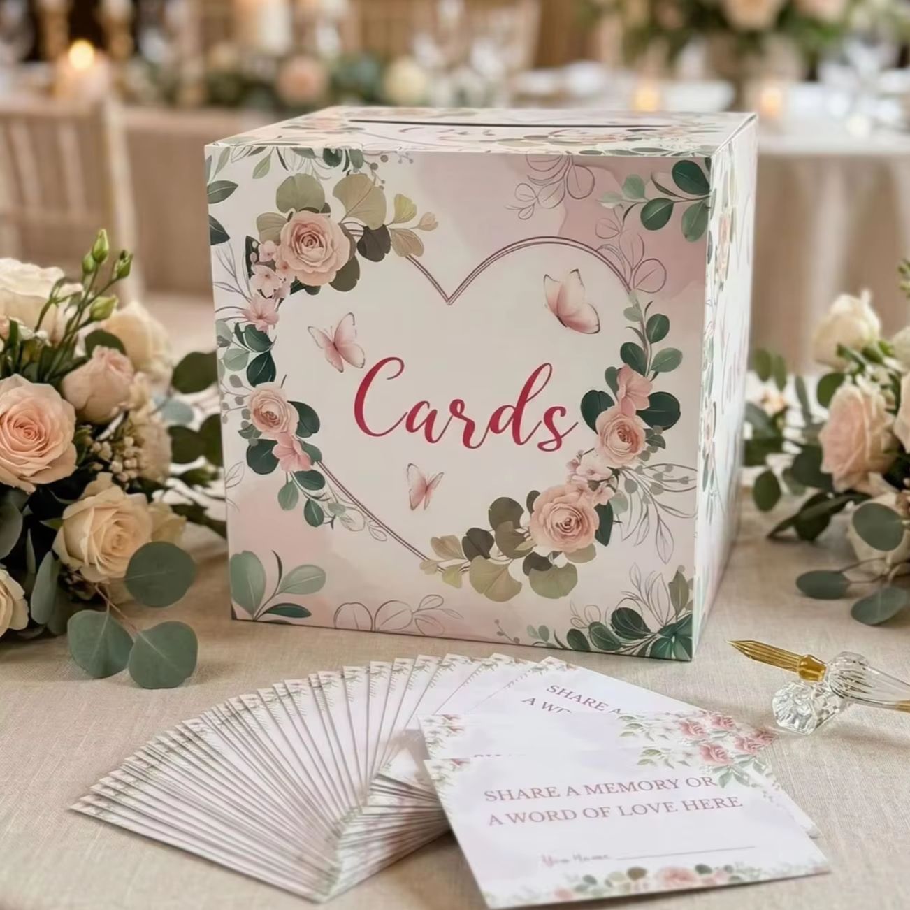 White Floral Wedding Card Box  - огляд і ціна Wedding Card Box