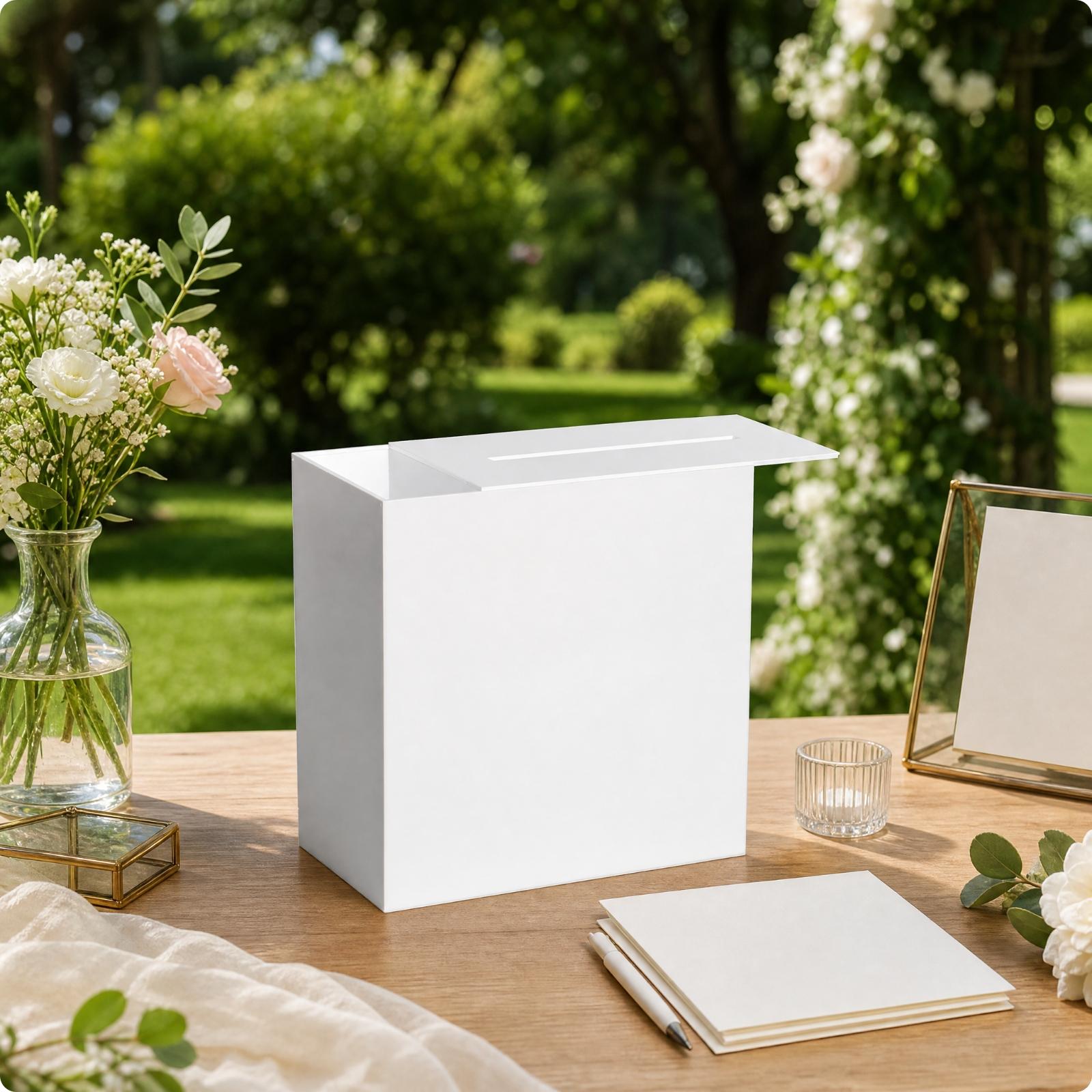 Transparent Acrylic Card Stora - огляд і ціна Wedding Card Box