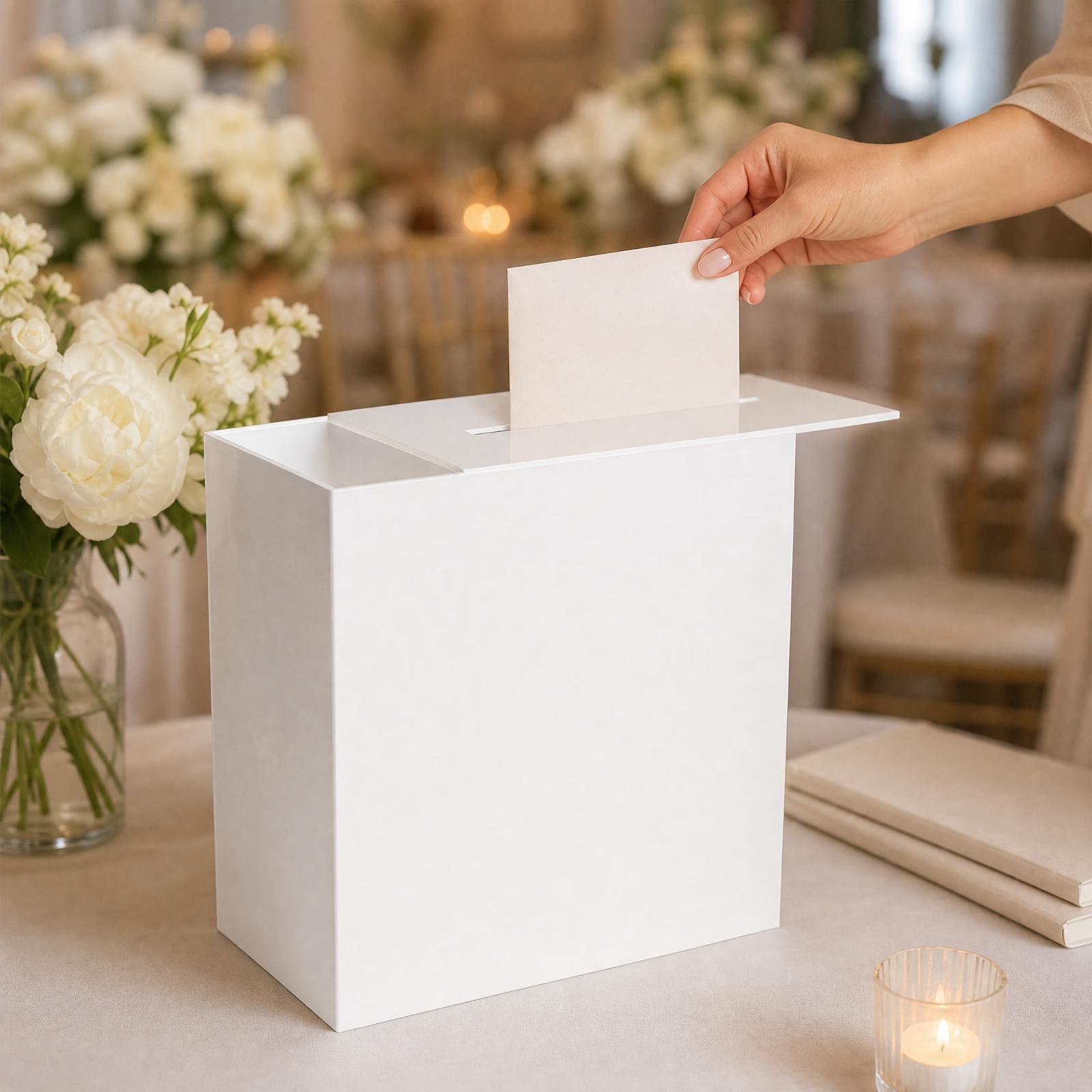 Transparent Acrylic Card Stora - огляд і ціна Wedding Card Box